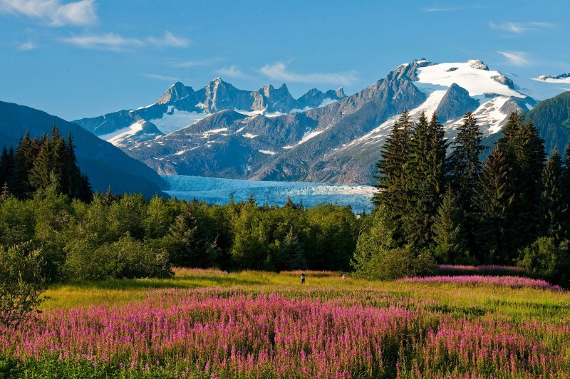 Krásy Aljašky nedaleko Anchorage.