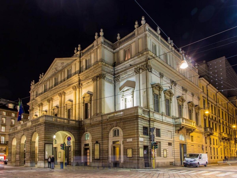 Divadlo La Scala v Miláně.