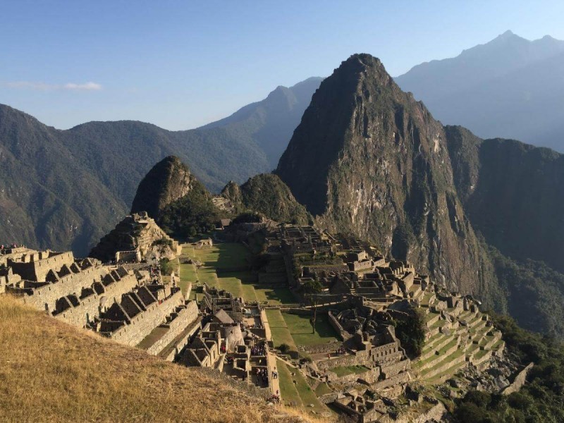 Pohled na Macchu Picchu.