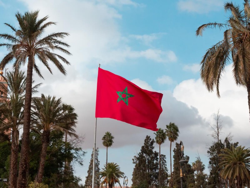 Marocká vlajka.