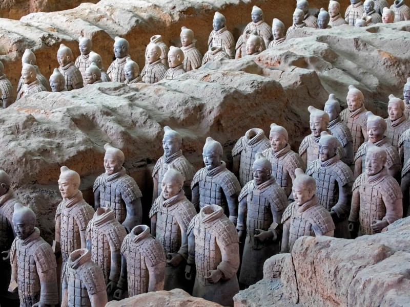 Terakotová armáda v mauzoleu prvního císaře Čchin