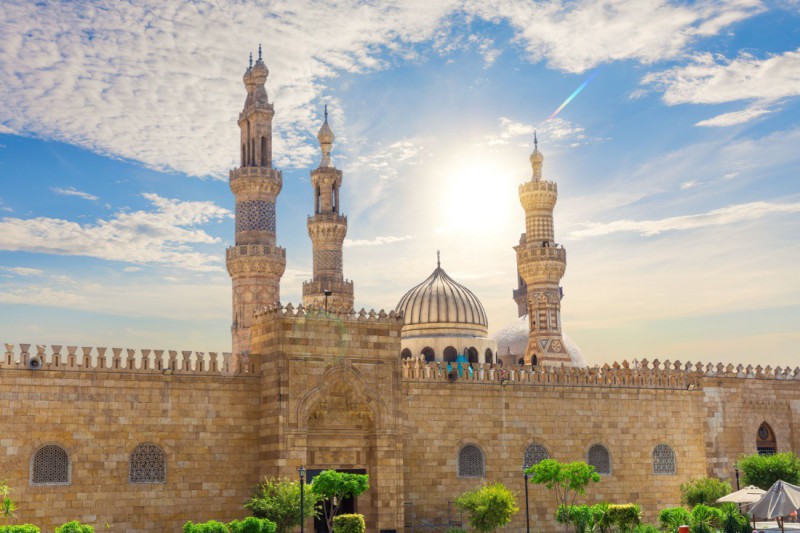 Ikonická mešita Al Azhar.