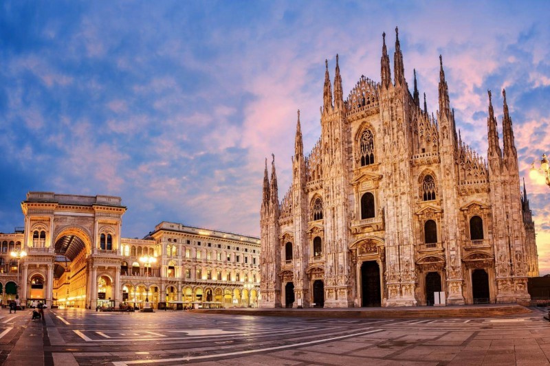 Piazza del Duomo v Miláně