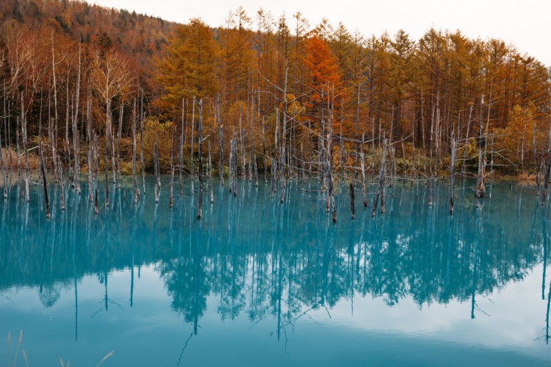 Modré jezero Biei