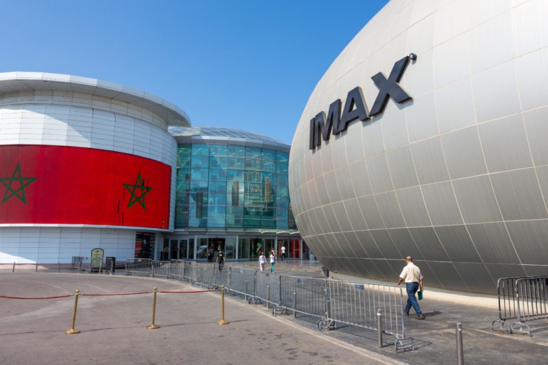 Obrovské obchodní centrum Morocco Mall.