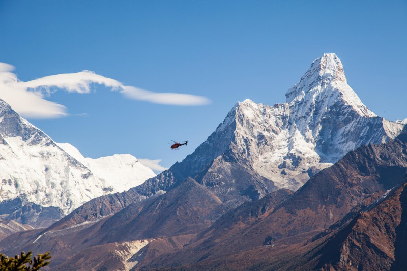 Mount Everest v Nepálu.