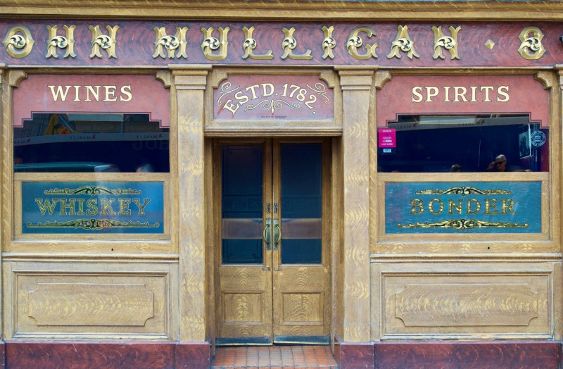 Ikonický Mulligan 's Pub na Poolbeg Street