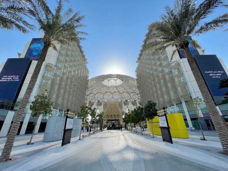 Náměstí Al Wasl Plaza na Expo Dubaj 2020.