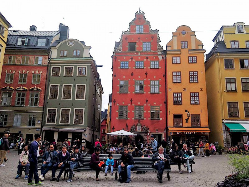 Náměstí Stortorget v Gamla Stan.