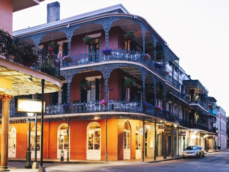 Francouzská čtvrť v New Orleans.