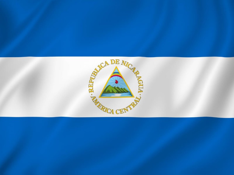 Vlajka Nikaragui.