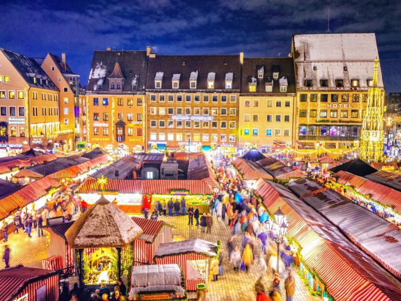 Vánoční trhy v Norimberku.