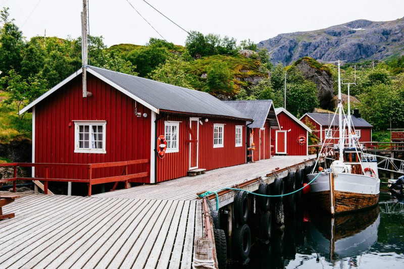 Nejkrásnější rybářská vesnička Nusfjord.