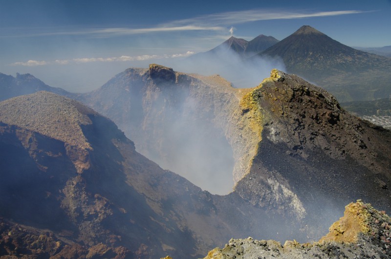 sopka Pacaya, Guatemala