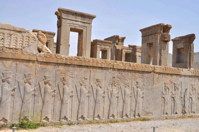 Ruiny paláců v Persepolisu