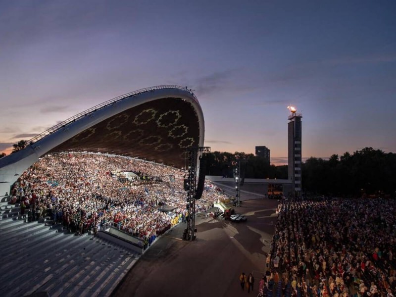 Dějiště estonského písňových festivalu.