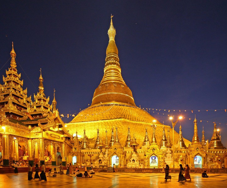 stúpa Schwedagon v Rangunu, Barma