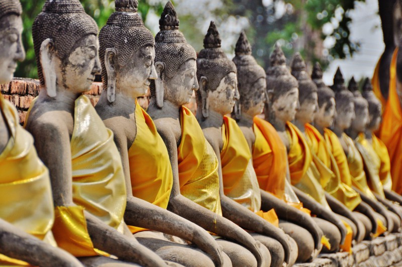 Thajsko - starobylá Ayutthaya