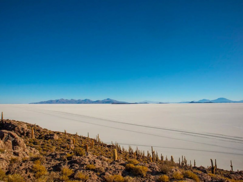 Solná pláň Salar de Uyuni.