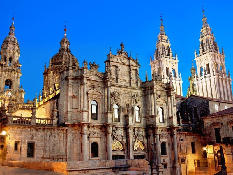 Katedrála v Santiago de Compostela.