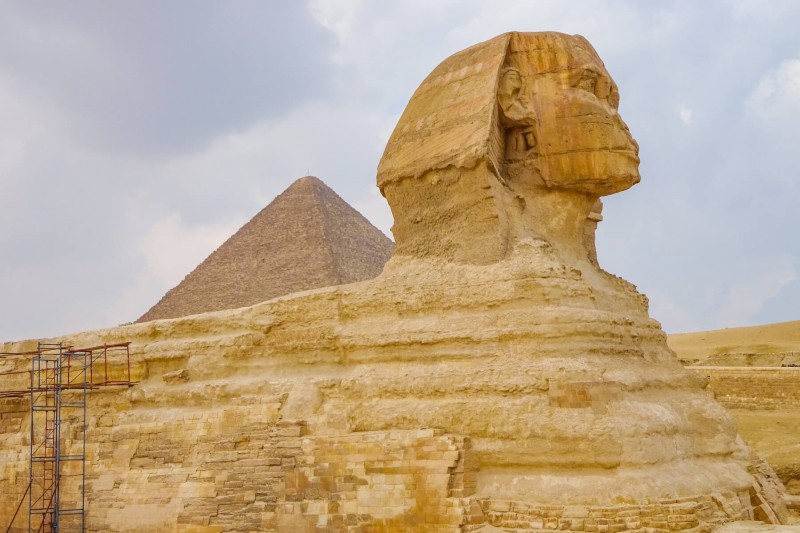 Sfinga v Egyptě.