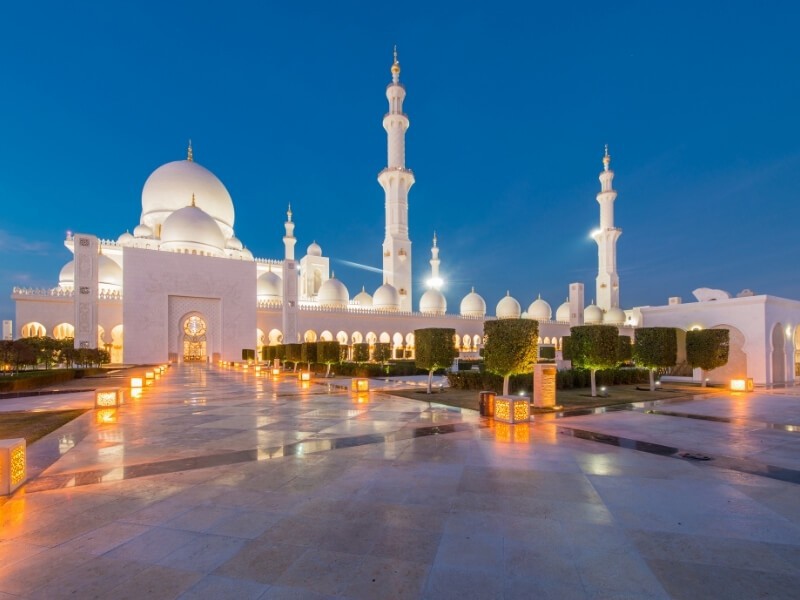 Moderní mešita Sheikh Zayed.