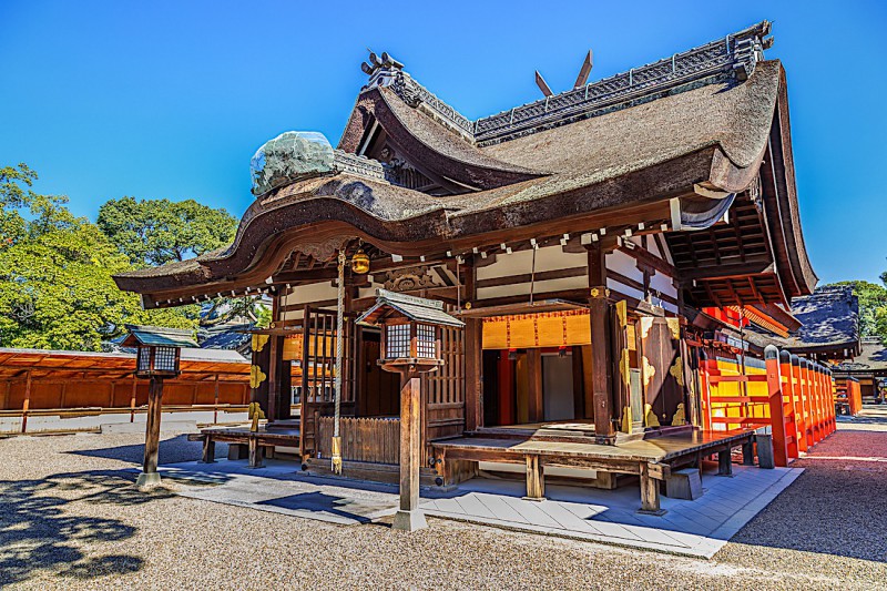 Šintoistická svatyně Sumiyoshi Taisha.