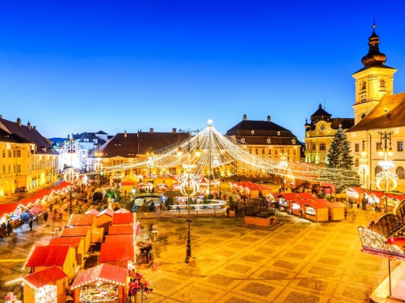 Vánoční trh v Sibiu.