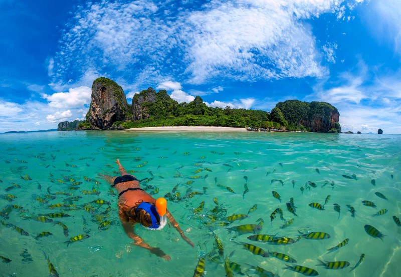 Šnorchlování v Thajsku.