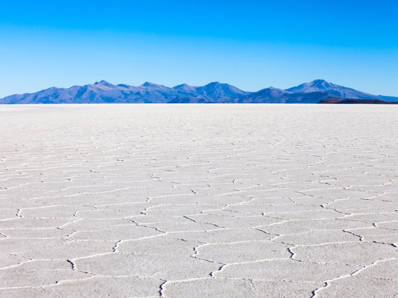 Solná pláň Salar de Uyuni.