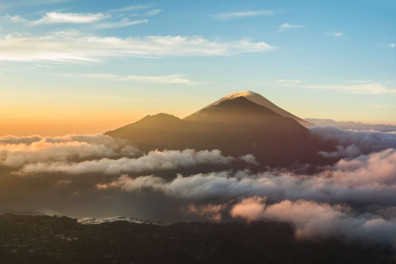 Sopka Batur na ostrově Bali