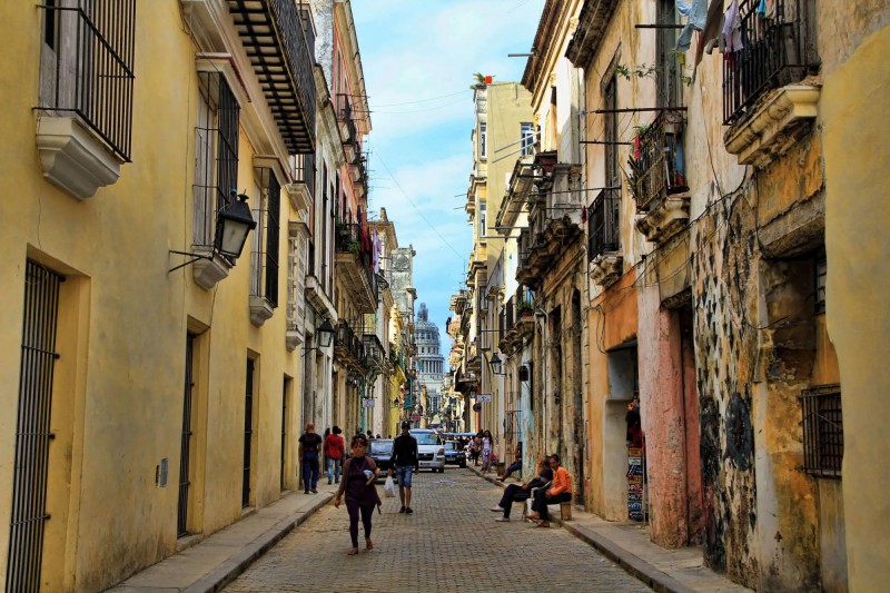 Staré uličky Havany.