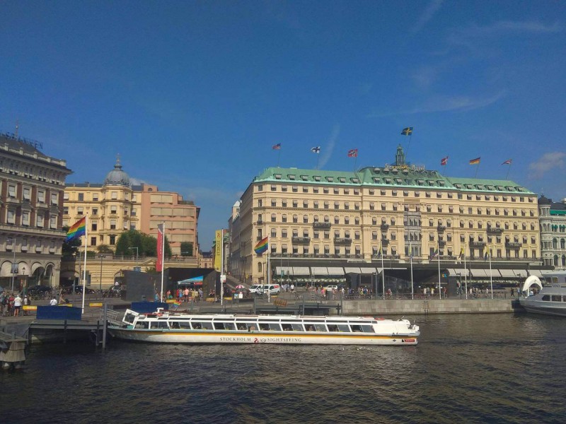 Grand Hotel v Stockholmu.