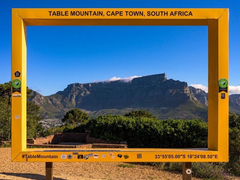Stolová hora v Kapském městě.