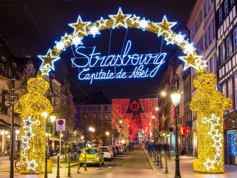 Vánoční trhy ve Štrasburku.