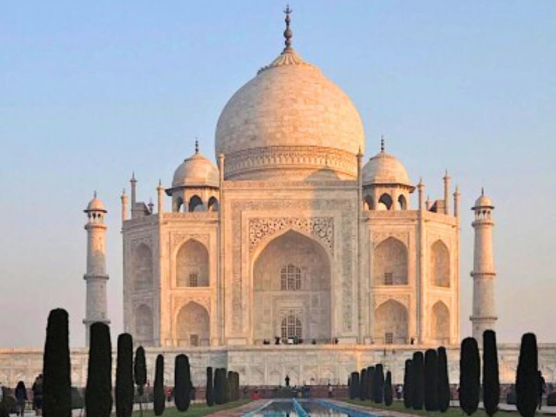 Taj Mahal v Indii.