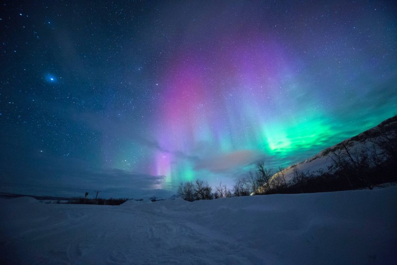 Polární záře v Tromsø.