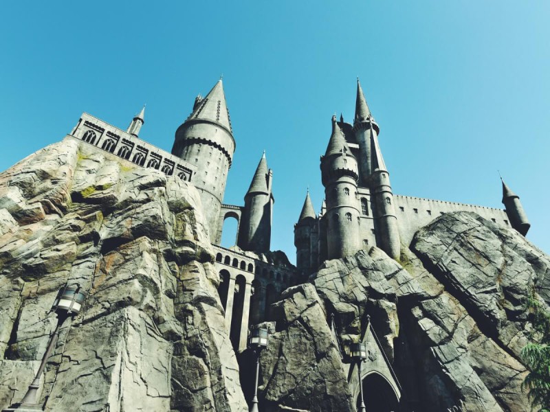 Svět Harryho Pottera v zábavním parku Universal Studios.