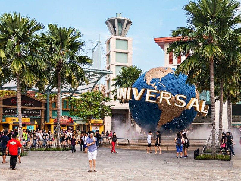 Zábavní park Universal Studios v Singapuru.