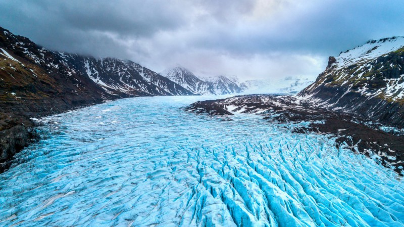 Ledovec Vatnajökull na Islandě