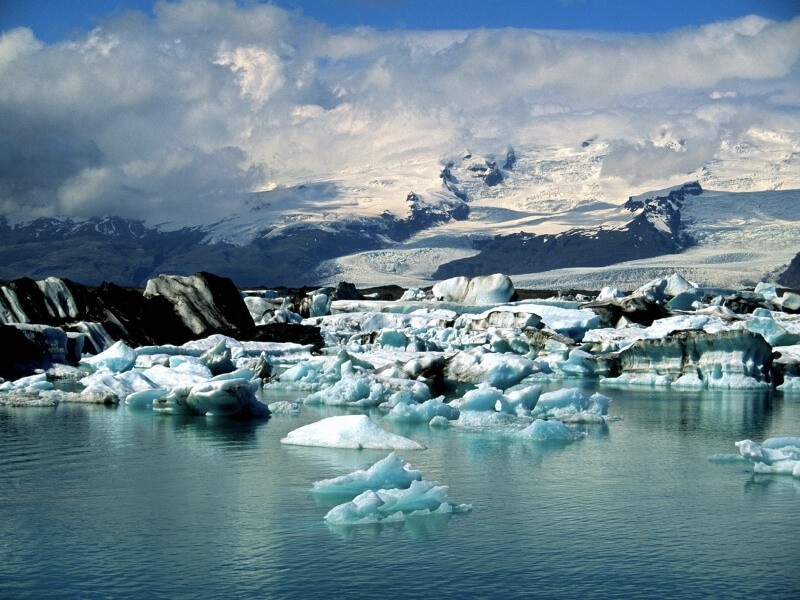 Ledovec Vatnajökull.