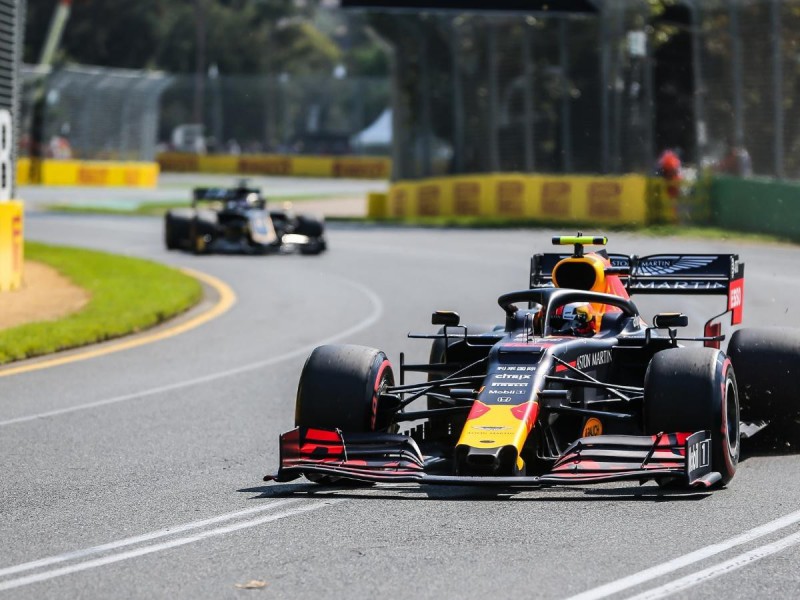 Pierre Gasly ve formuli na Velké ceně Austrálie. 