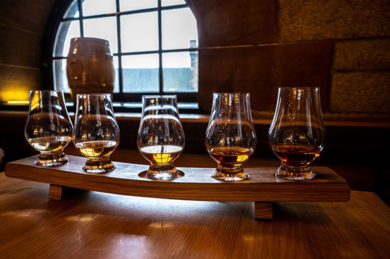 Degustace whisky.