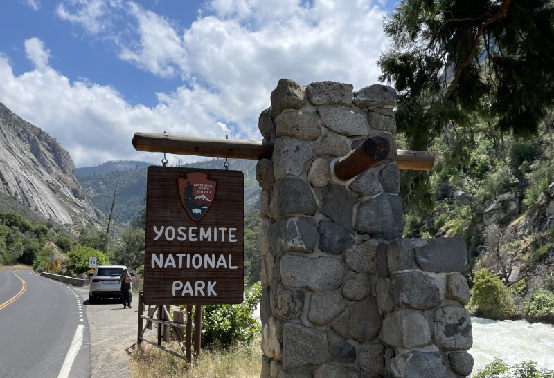 Cedule Yosemitský národní park.