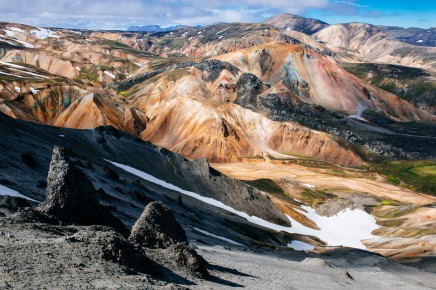 Duhové hory v Landmannalaugar 