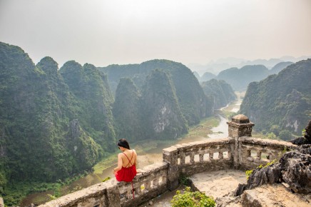 Výhled na vietnamské hory 