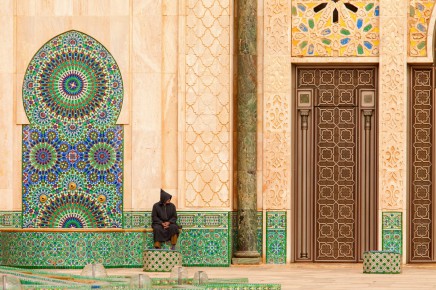Zdobný detail z Hasanovy mešity, Casablanca