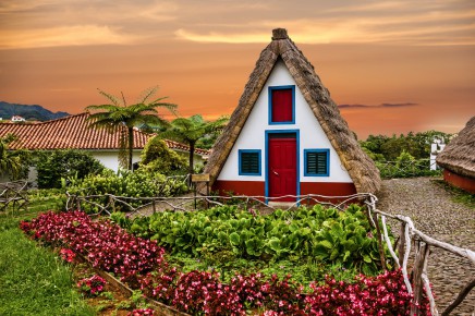 Typické domky na Madeiře vás uchvátí