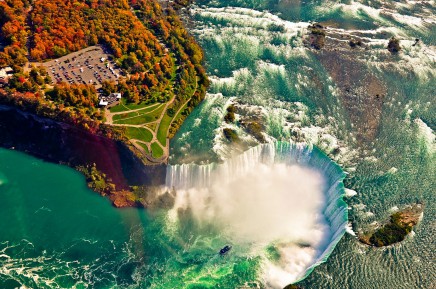 Přelet nad Niagarskými vodopády 