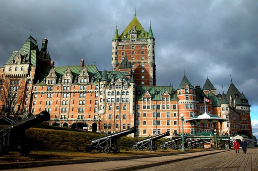 Quebec City - Chateau Frontenac, ikonická stavba města